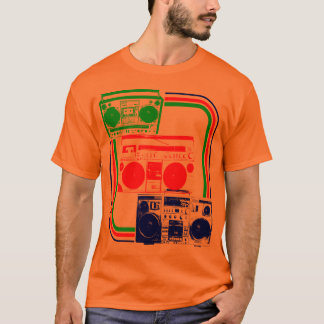 Camiseta Corey Tiger 80s Retro Radio Boombox