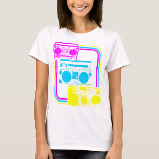 Camiseta Corey Tiger 80s Retro Radio Boombox