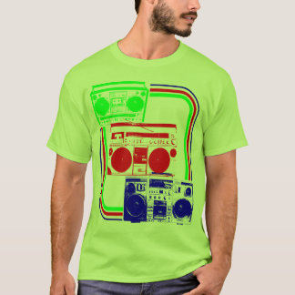 Camiseta Corey Tiger 80s Retro Radio Boombox