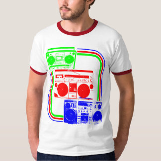Camiseta Corey Tiger 80s Retro Radio Boombox