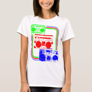 Camiseta Corey Tiger 80s Retro Radio Boombox