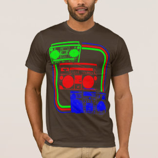 Camiseta Corey Tiger 80s Retro Radio Boombox
