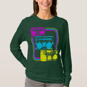 Camiseta Corey Tiger 80s Retro Radio Boombox