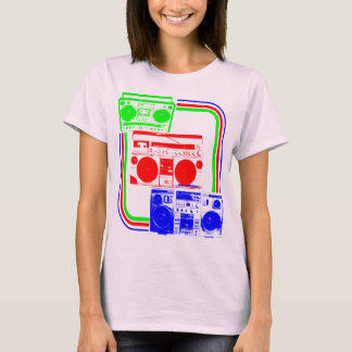 Camiseta Corey Tiger 80s Retro Radio Boombox