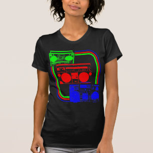 Camiseta Corey Tiger 80s Retro Radio Boombox