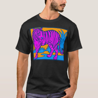 Camiseta COREY TIGER 80's TIGRE ROSA ESCENA