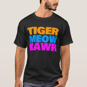 Camiseta COREY TIGER 80's TRICOLOR MEOW RAWR