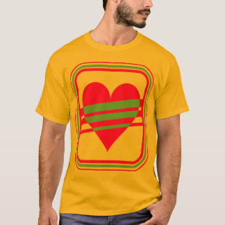 Camiseta Corey Tiger 80s Vintage Corazón y Rayas