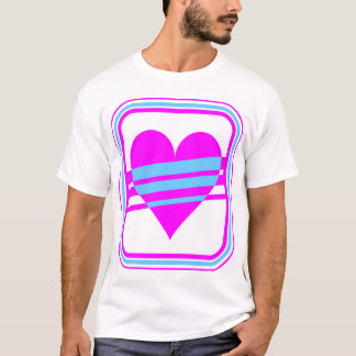 Camiseta Corey Tiger 80s Vintage Corazón y Rayas