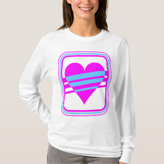 Camiseta Corey Tiger 80s Vintage Corazón y Rayas