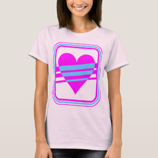 Camiseta Corey Tiger 80s Vintage Corazón y Rayas