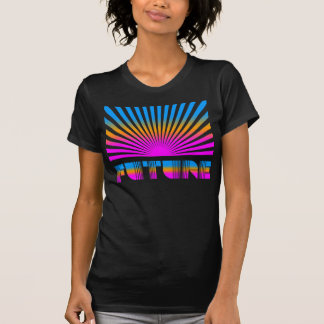 Camiseta Corey Tiger 80s Vintage Sol Naciente Futuro Rayas