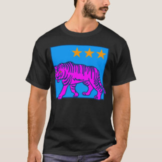 CAMISETA COREY TIGER TIGRE ROSA ESTRELLAS DE LOS 80