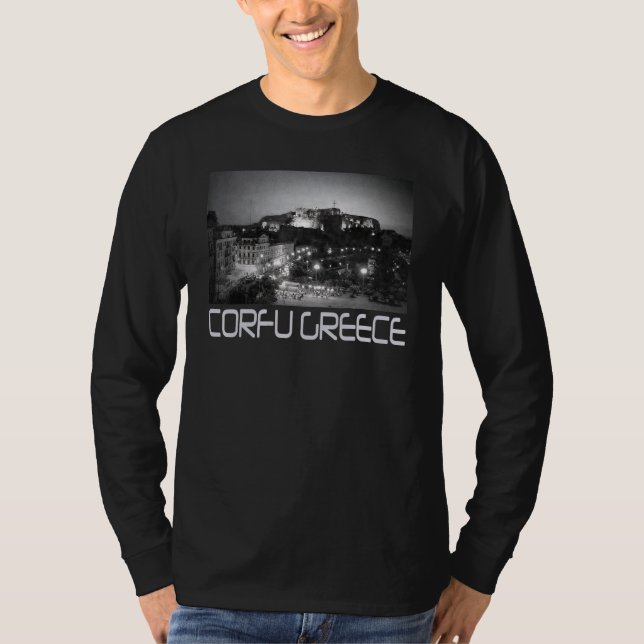 CAMISETA CORFÚ ISLA GRIEGA NOSTALGIA   (Anverso)