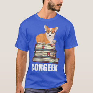 Camiseta Corgeek Corgi Fan Bookworm Book