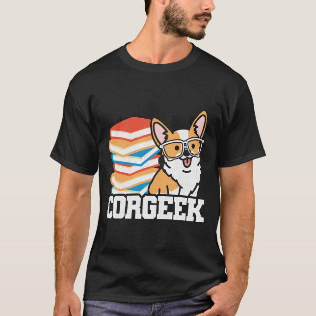 Camiseta Corgeek Funny Corgi Dueño (Anverso)