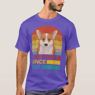 Camiseta Corgi 1987 Años Funny Corgi Retro Suns