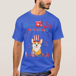 Camiseta Corgi 4 de julio Pembroke Welsh Corgi Independenc