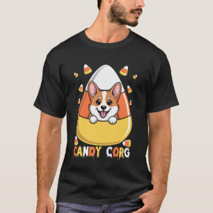 Camiseta Corgi Amante De Perro De Caramelo De Halloween Esp