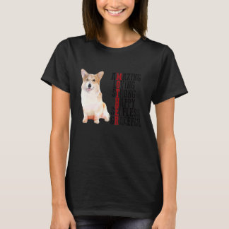 Camiseta Corgi Amazing Love Strong Happy Selfless Gracefu