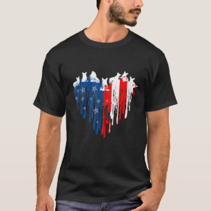 Camiseta Corgi American Heart Flag Perro 4 De Julio