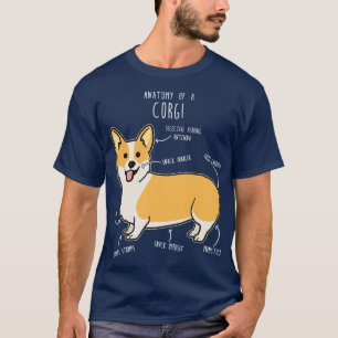 Camiseta Corgi Anatomy
