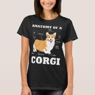 Camiseta Corgi Anatomy Dog Doggy T Mascota