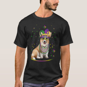 Camiseta Corgi Animal Cute Mardi Gras Carniester
