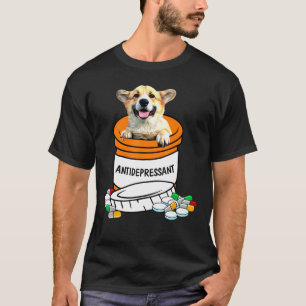 Camiseta Corgi Antidepresivos Antidepresivos Cute Dog