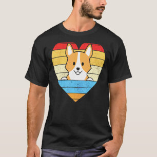 Camiseta Corgi Antiguo Corazón Día de San Valentín Perro Ni
