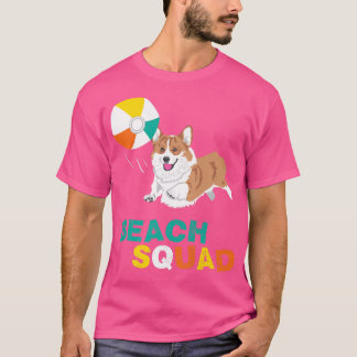 Camiseta Corgi Beach Squad Tee Gift Para Los Amantes De Cor