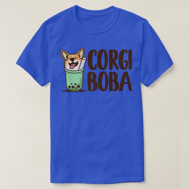 Camiseta Corgi Boba, Regalos De Perro Para Niños, Hombres Y (Diseño del anverso)