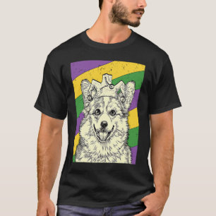 Camiseta Corgi Bufón Mardi Gras Mamá o Papá de Perro