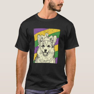 Camiseta Corgi Bufón Mardi Gras Mamá o Papá de Perro