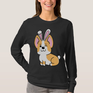 Camiseta Corgi Bunny Rabbit Costume Pascua 557