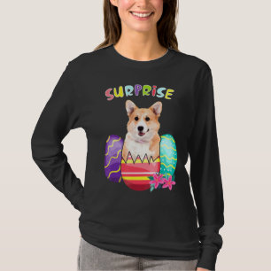 Camiseta Corgi Bunny With Eggs Easter Dog