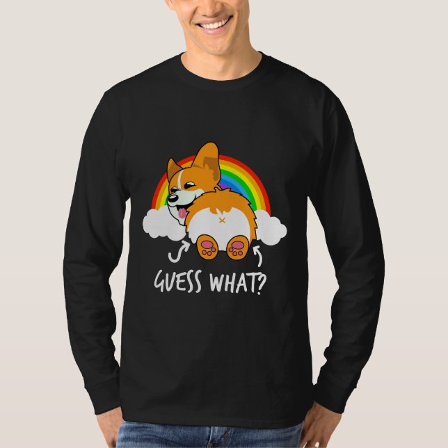 Camiseta Corgi Butt adivina qué gracioso (Anverso)