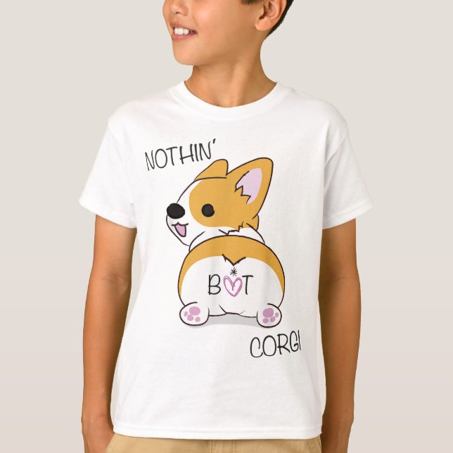 Camiseta Corgi Butt - Nada más que Corgi - Perro (Anverso)