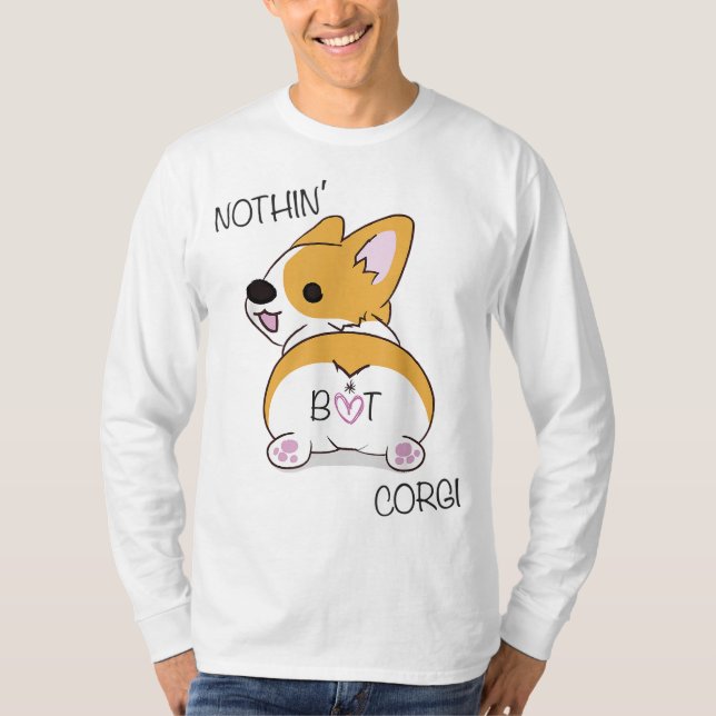 Camiseta Corgi Butt - Nada más que Corgi - Perro (Anverso)