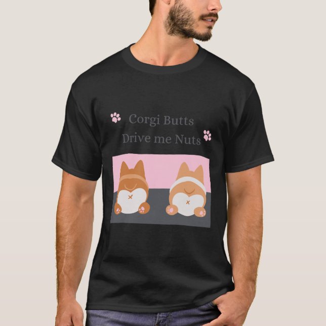 Camiseta Corgi Butts Me Maneja Nuts 651 (Anverso)