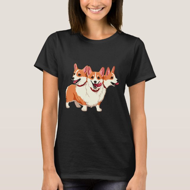 Camiseta Corgi Cerberus (Anverso)