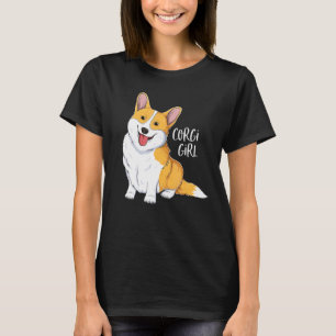 Camiseta Corgi Chica Cute Pembroke Chica de perros galeses