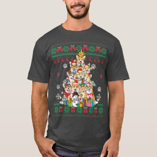 Camiseta Corgi Christmas Tree Fairy Ilumina Santa Dog Lover