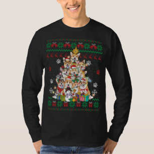 Camiseta Corgi Christmas Tree Fairy Ilumina Santa Dog Lover