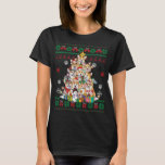 Camiseta Corgi Christmas Tree Fairy Ilumina Santa Dog Lover<br><div class="desc">Corgi Árbol de Navidad Hadas alumbran Santa Perro Lover Sudor Feo</div>