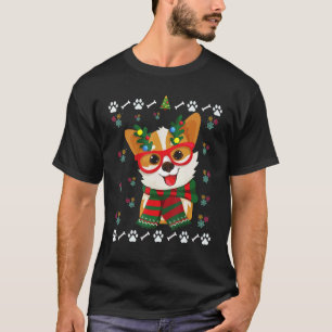 Camiseta Corgi Ciervo Navidades Feas Lindo Amante Perro Cor