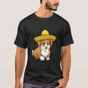 Camiseta Corgi Cinco De Mayo Mujeres Amor Perro Mexicano Pe