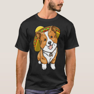 Camiseta Corgi Cinco De Mayo Mujeres Amor Perro Mexicano Pe