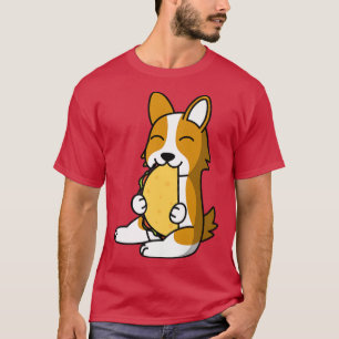 Camiseta Corgi Comiendo Un Taco Dog-469