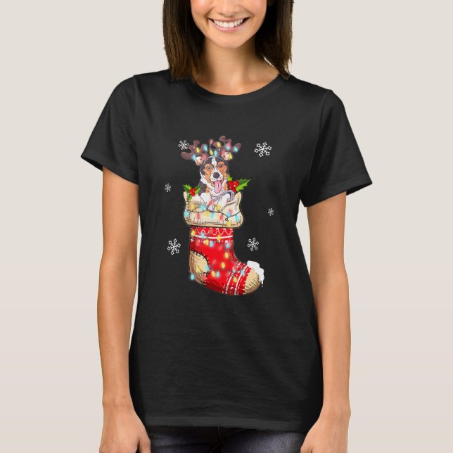 Camiseta Corgi con calcetines Navidad perro Navidad (Anverso)